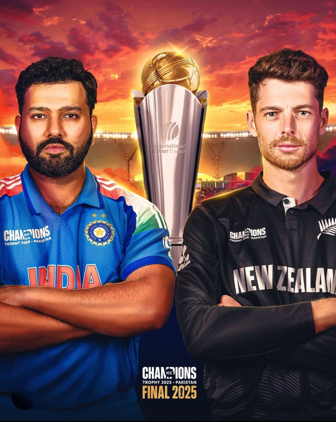 India Vs Newzealand : 2025 चैंपियंस ट्रॉफी का फाइनल मुकाबला